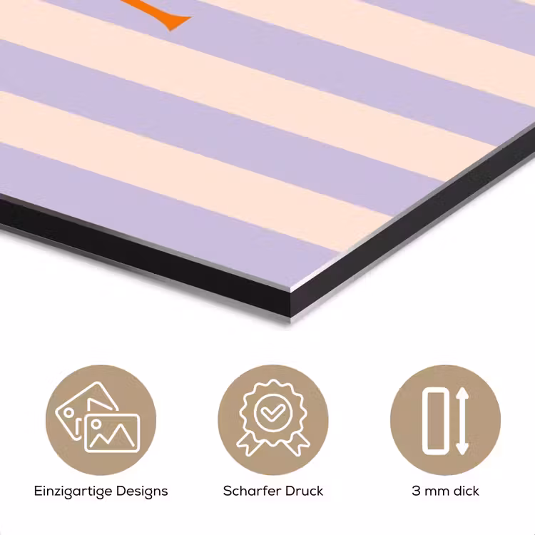 Lila - Oranje - Strepen - Amour aluminium wit klein -closeup_DE