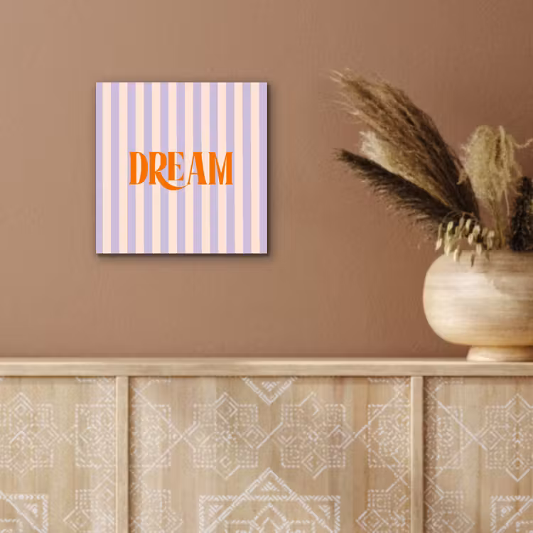 Lila - Oranje - Strepen - Dream aluminium wit klein -sfeer4