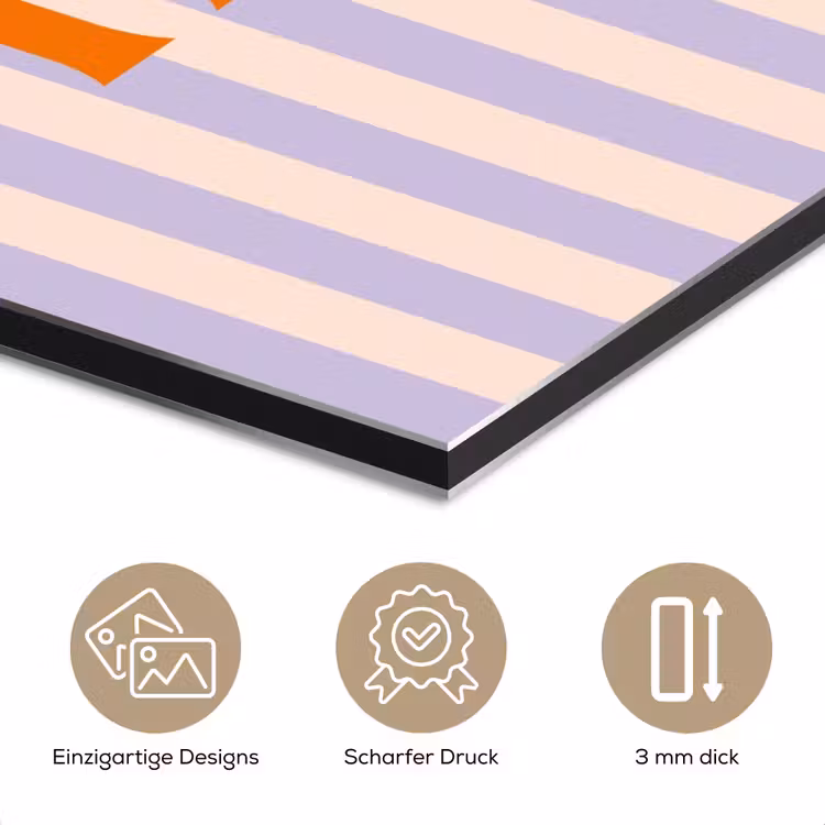 Lila - Oranje - Strepen - Hope aluminium wit klein -closeup_DE