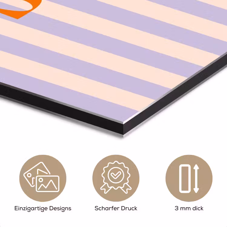 Lila - Oranje - Strepen - Soleil aluminium wit klein -closeup_DE