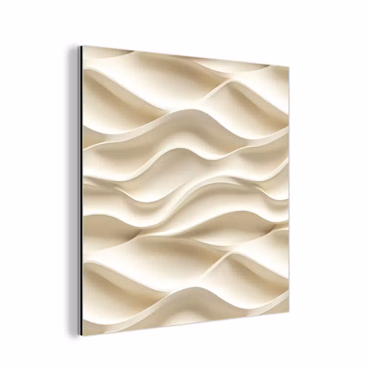 Lijnen - Golvend - Crème aluminium wit klein 46 -3d