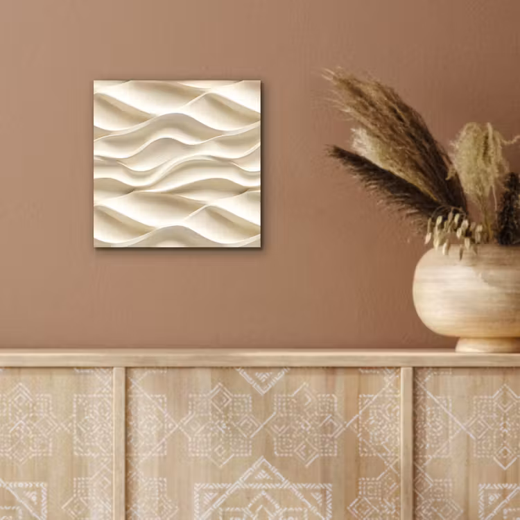 Lijnen - Golvend - Crème aluminium wit klein 46 -sfeer4