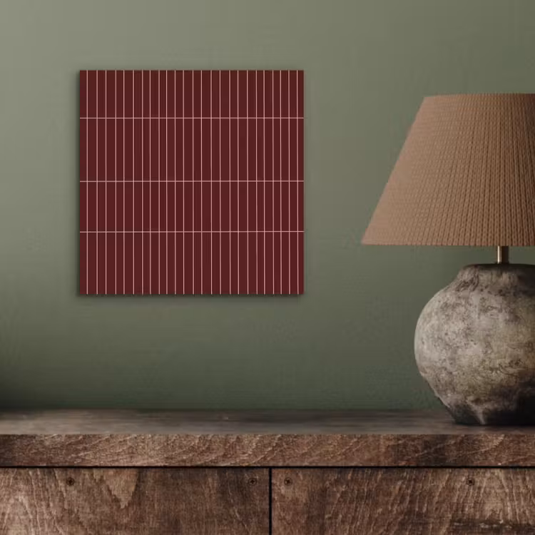 Lijnen - Patroon - Bordeaux aluminium wit klein 46 -sfeer2