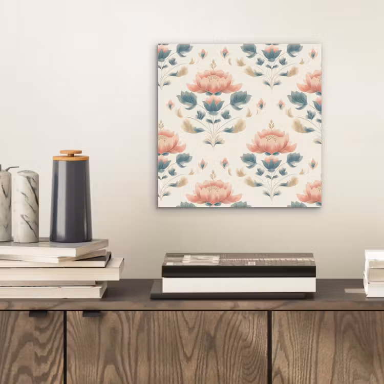 Lotus - Bloemen - Roze aluminium wit klein 46 -sfeer1