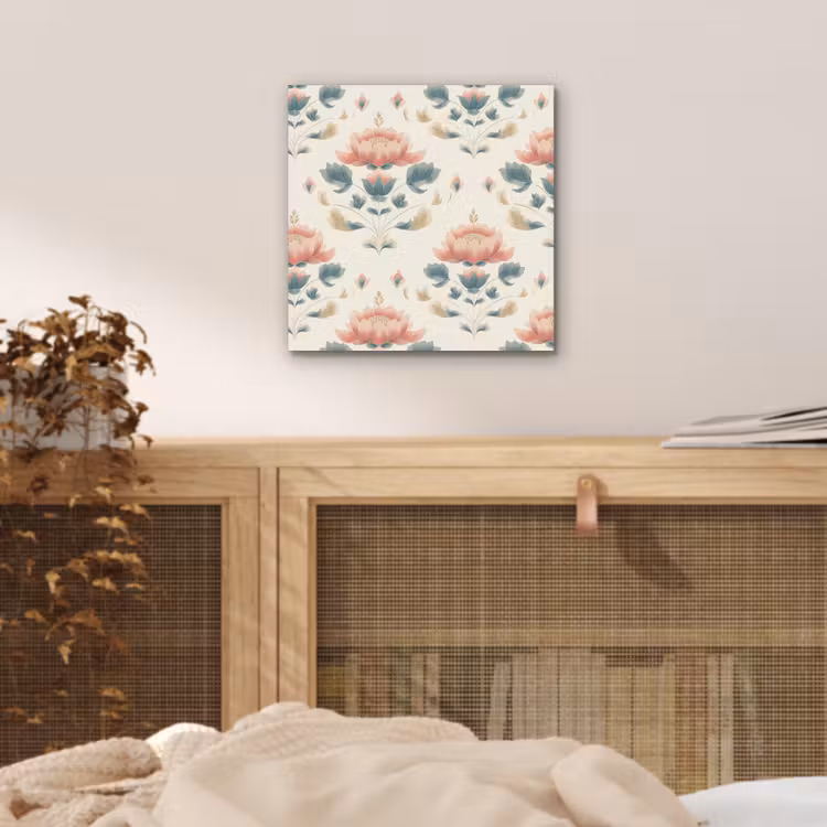 Lotus - Bloemen - Roze aluminium wit klein 46 -sfeer3