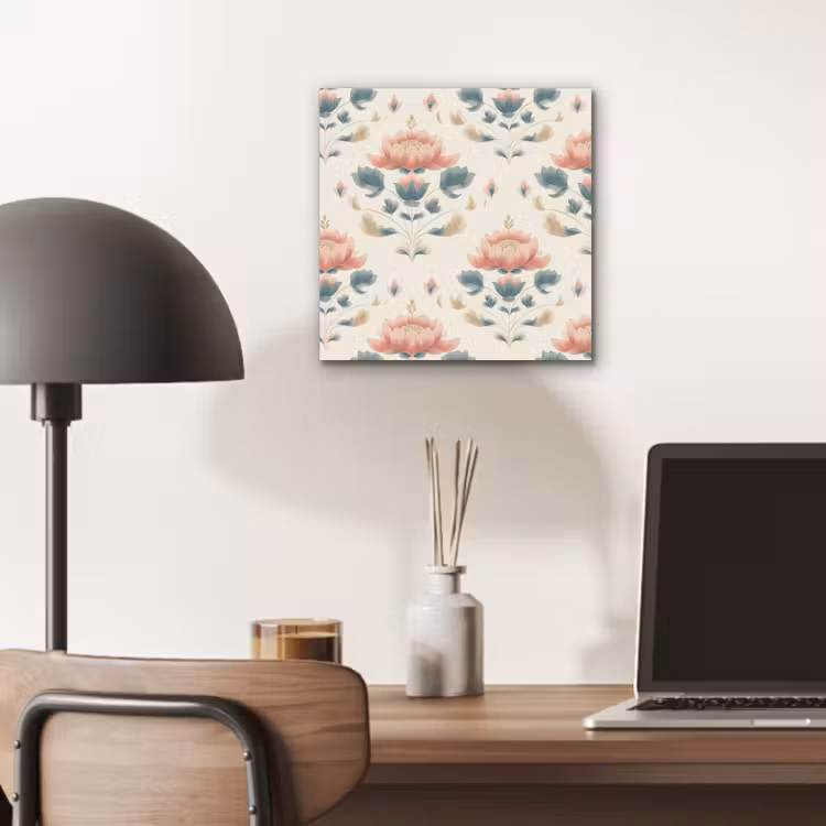 Lotus - Bloemen - Roze aluminium wit klein 46 -sfeer5