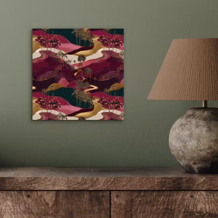Magisch - Palmbomen - Goud aluminium wit klein 46 -sfeer2
