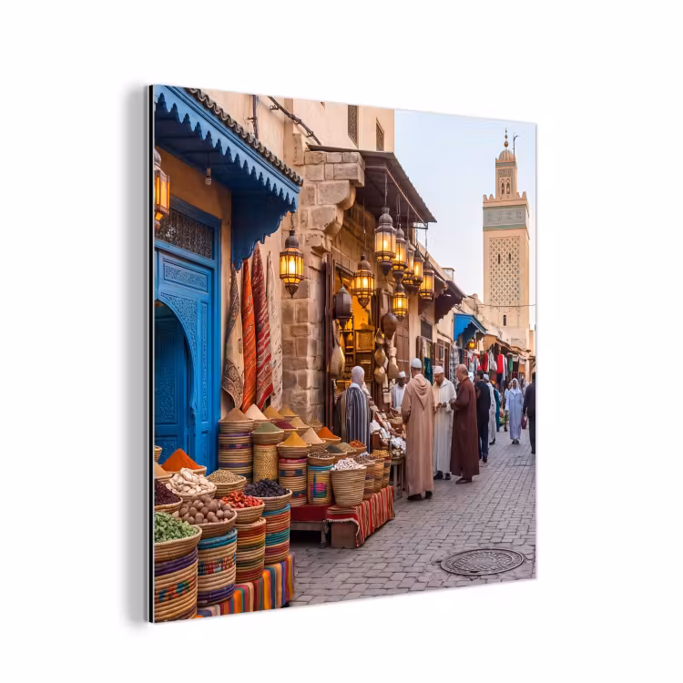 Alu-Dibond-Bild - Markt – Orientalisch – Farbenfroh — 1