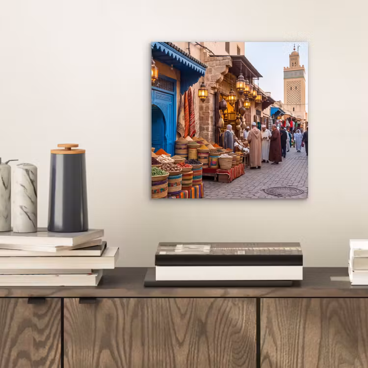 Alu-Dibond-Bild - Markt – Orientalisch – Farbenfroh — 2