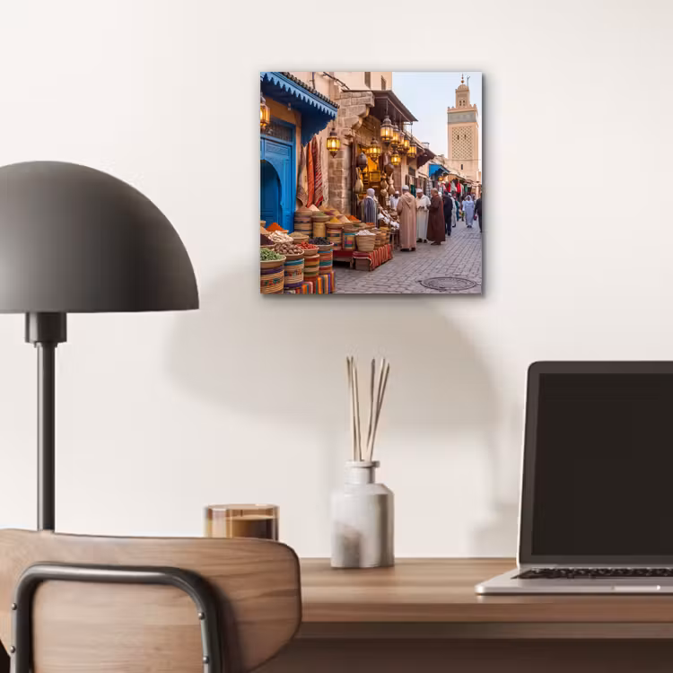 Alu-Dibond-Bild - Markt – Orientalisch – Farbenfroh — 6