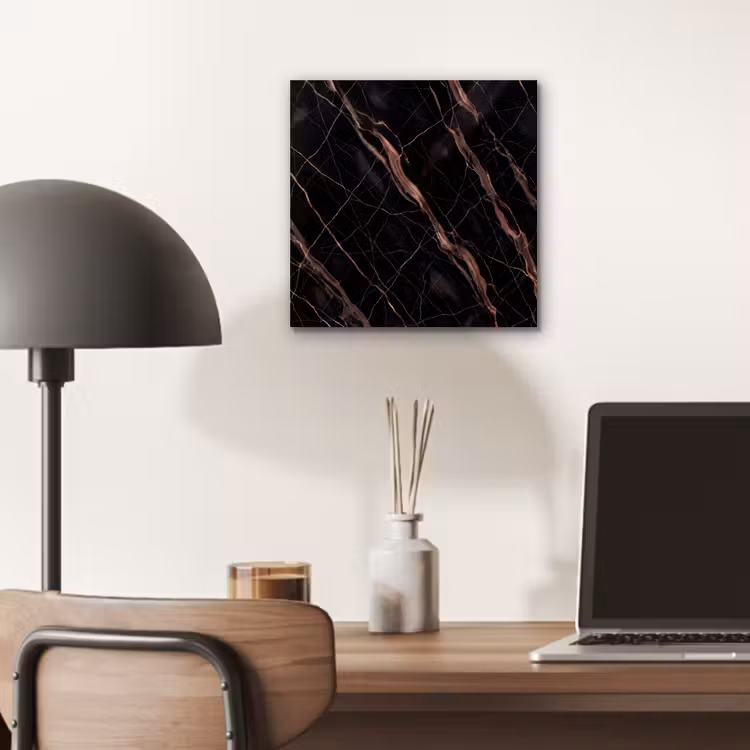 Marmer - Goud - Patroon - Luxe - Zwart aluminium wit klein -sfeer5