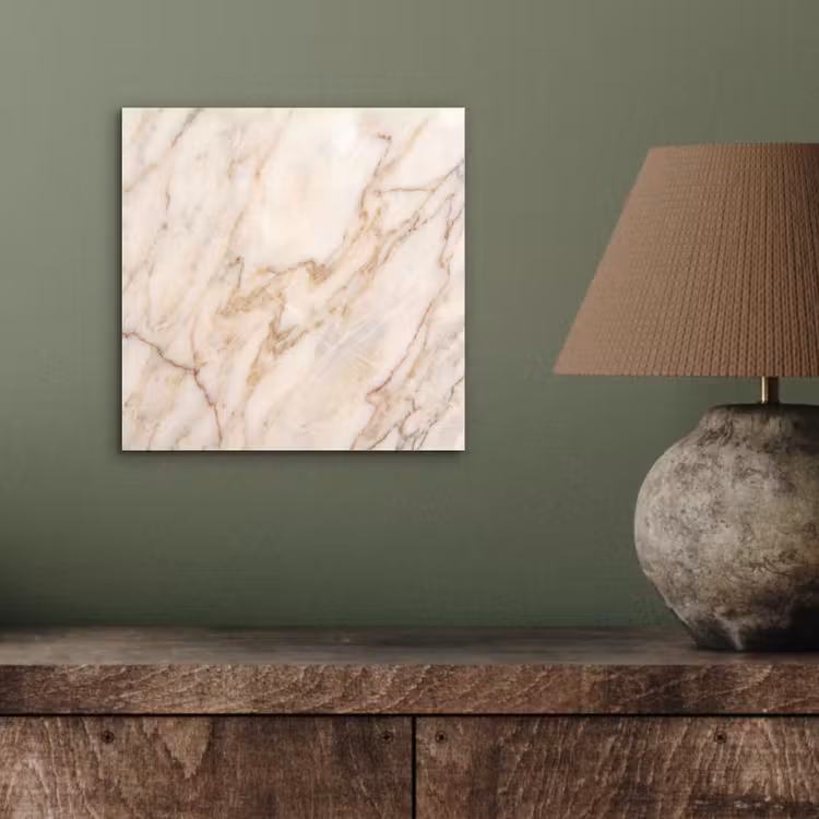 Marmer - Ader - Abstract - Wit - Goud aluminium wit klein -sfeer2