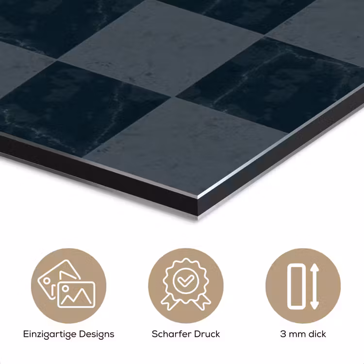 Marmer - Patroon - Antraciet aluminium wit klein 46 -closeup_DE