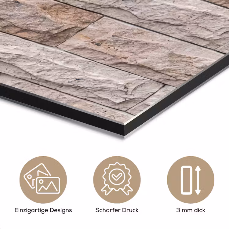 Muur - Steen - Ruw - Beige - Textuur aluminium wit klein -closeup_DE