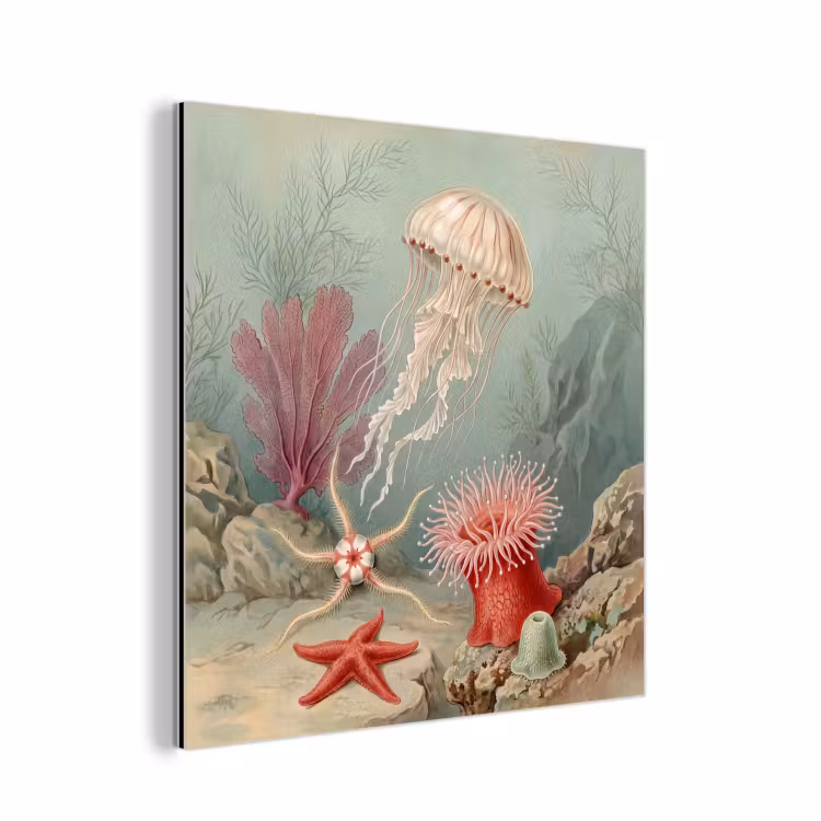 Zeeleven - Kwal - Onderwater - Illustratie - Beige aluminium wit klein -3d