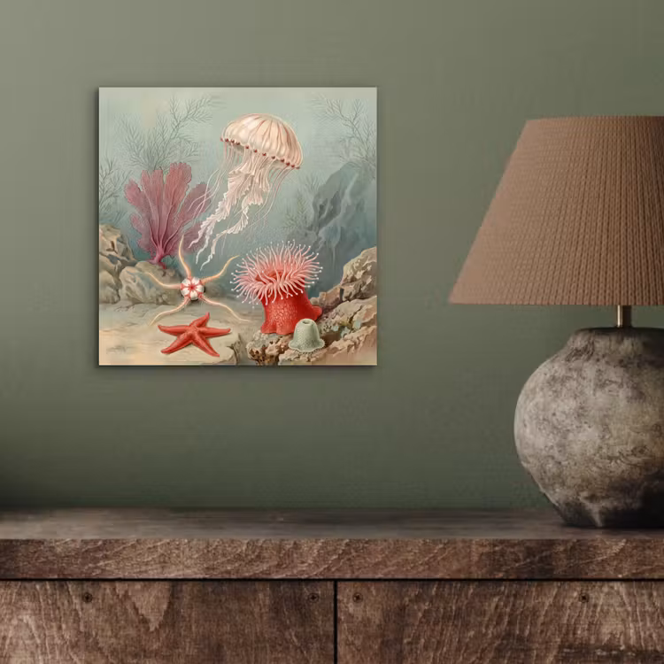 Zeeleven - Kwal - Onderwater - Illustratie - Beige aluminium wit klein -sfeer2