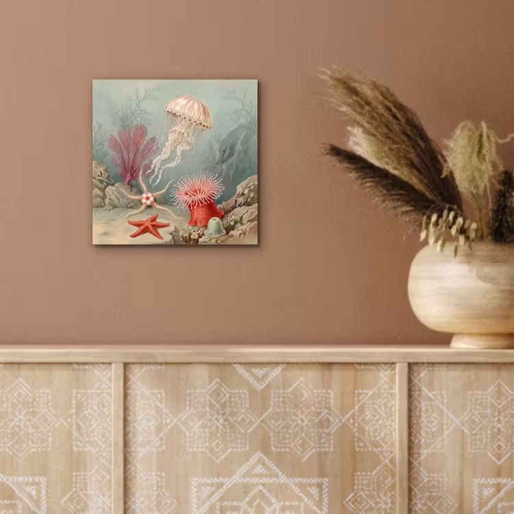 Zeeleven - Kwal - Onderwater - Illustratie - Beige aluminium wit klein -sfeer4