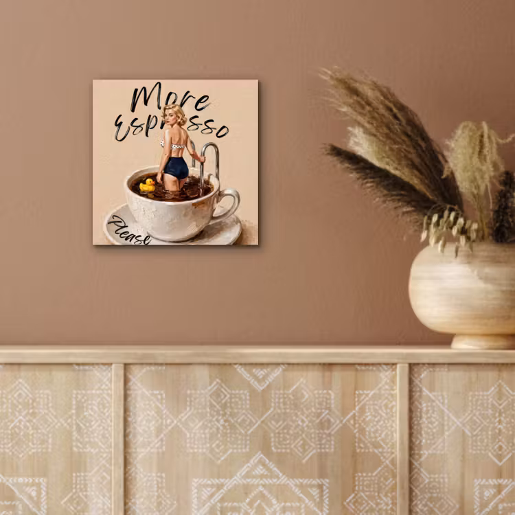 More espresso - Koffie - Eend aluminium wit klein -sfeer4
