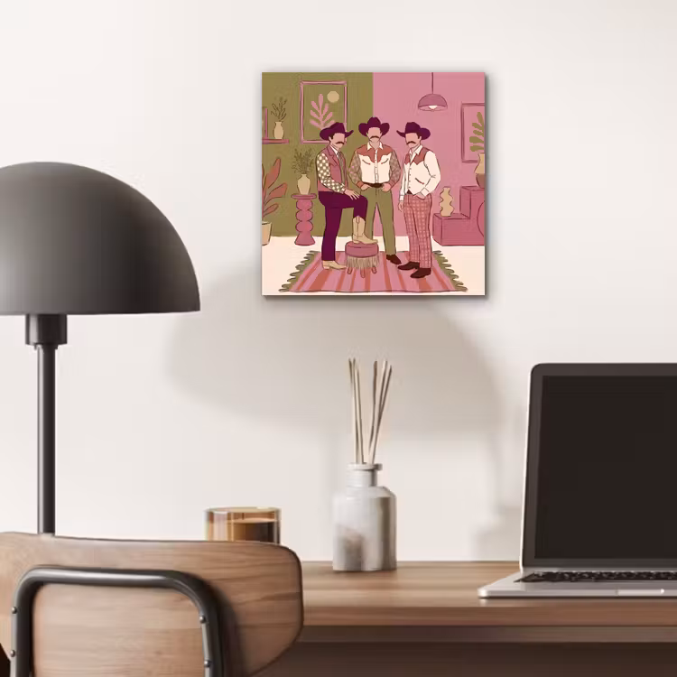 Mensen - Mannen - Hoeden - Retro - Interieur aluminium wit klein -sfeer5