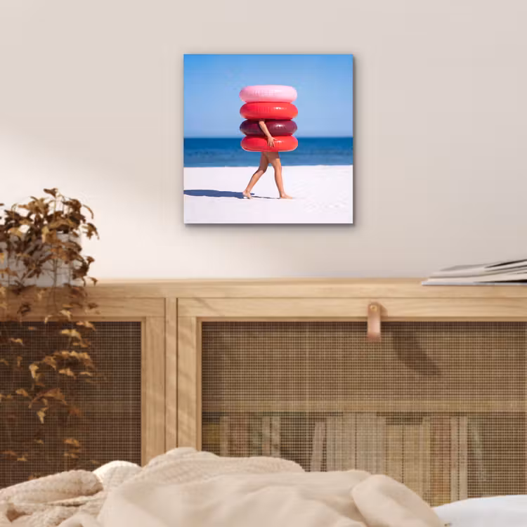 Mensen - Strand - Zomer - Recreatie - Kleurrijk aluminium wit klein -sfeer3