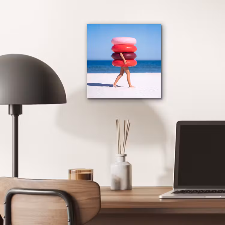 Mensen - Strand - Zomer - Recreatie - Kleurrijk aluminium wit klein -sfeer5
