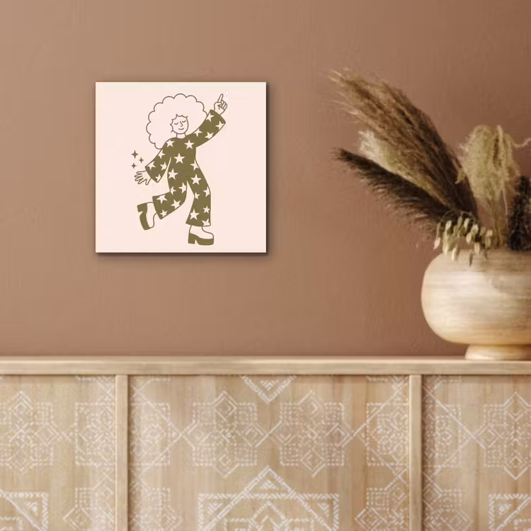 Mensen - Dansend - Feest - Vintage - Groen aluminium wit klein -sfeer4