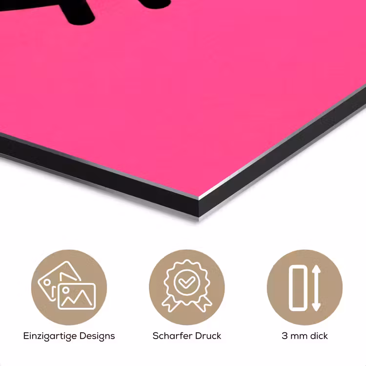 Minimalistisch - Oog - Roze aluminium wit klein -closeup_DE