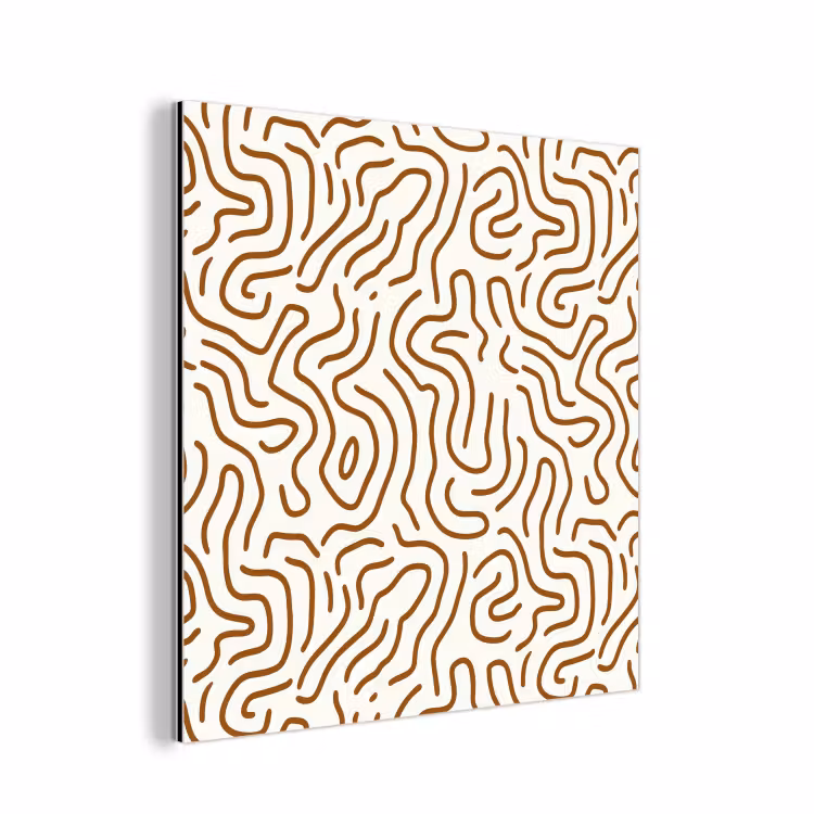 Minimalistisch - Patroon - Terracotta aluminium wit klein 46 -3d