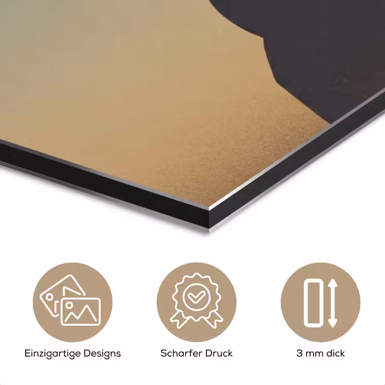 Minimalistisch - Silhouet - Oranje aluminium wit klein -closeup_DE