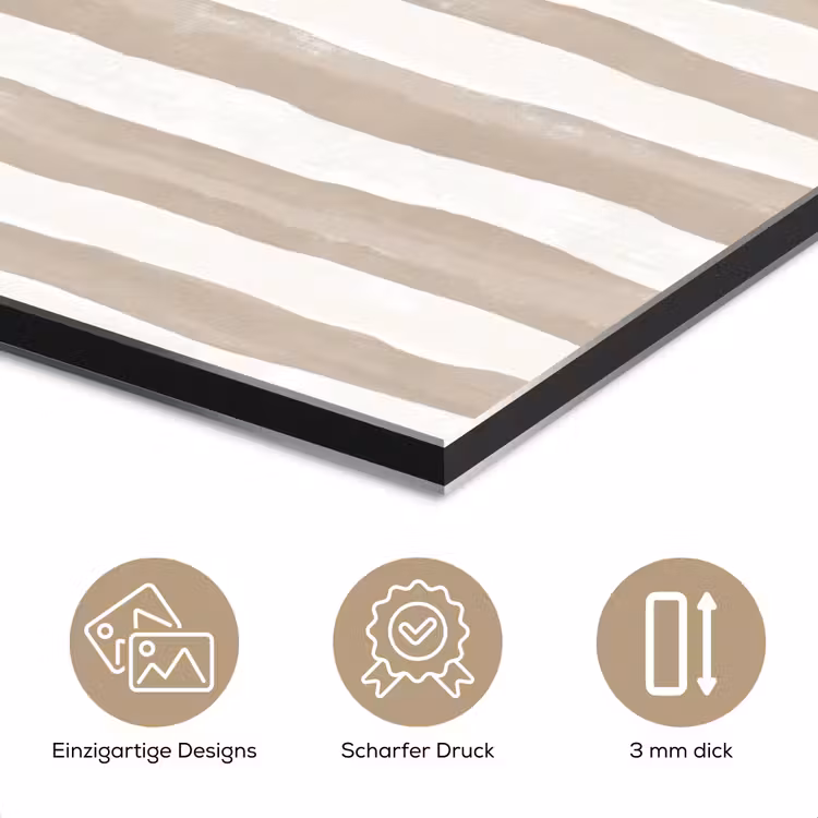 Minimalistisch - Strepen - Beige aluminium wit klein 46 -closeup_DE
