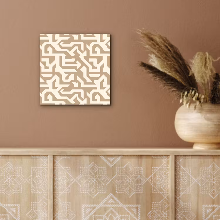 Modern - Abstract - Beige aluminium wit klein 46 -sfeer4