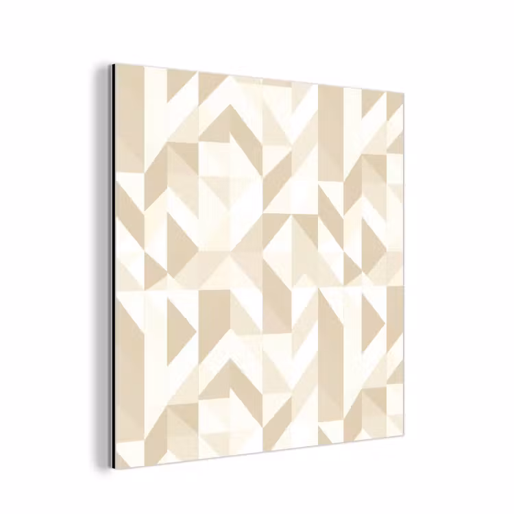 Modern - Abstract - Beige aluminium wit klein 46 -3d