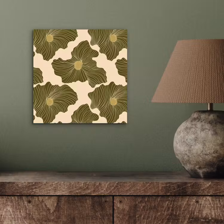 Modern - Abstract - Groen aluminium wit klein 46 -sfeer2
