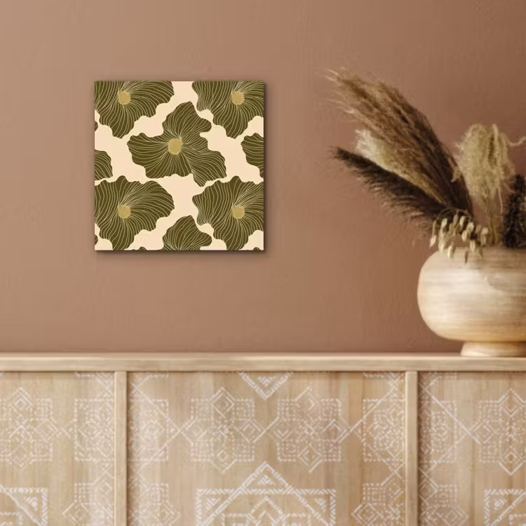 Modern - Abstract - Groen aluminium wit klein 46 -sfeer4