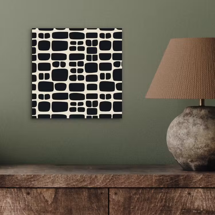 Modern - Organisch - Zwart aluminium wit klein 46 -sfeer2