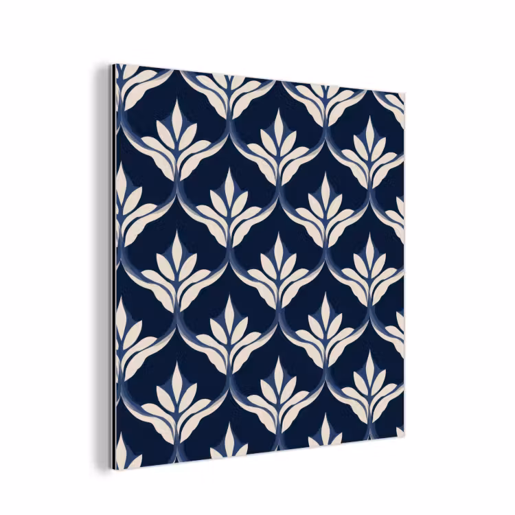 Modern - Ontwerp - Blauw aluminium wit klein 46 -3d