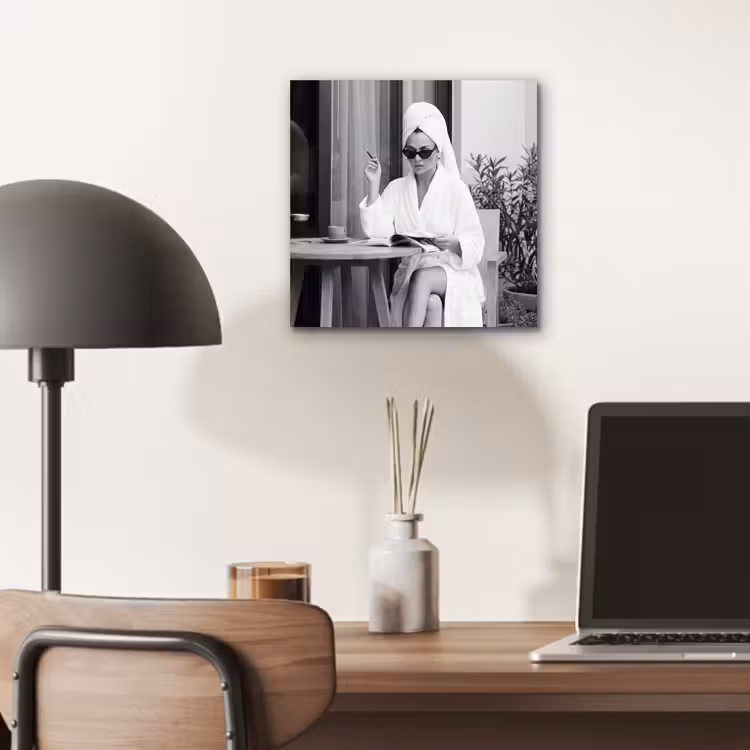Modern - Vrouw - Zwart - Wit aluminium wit klein -sfeer5