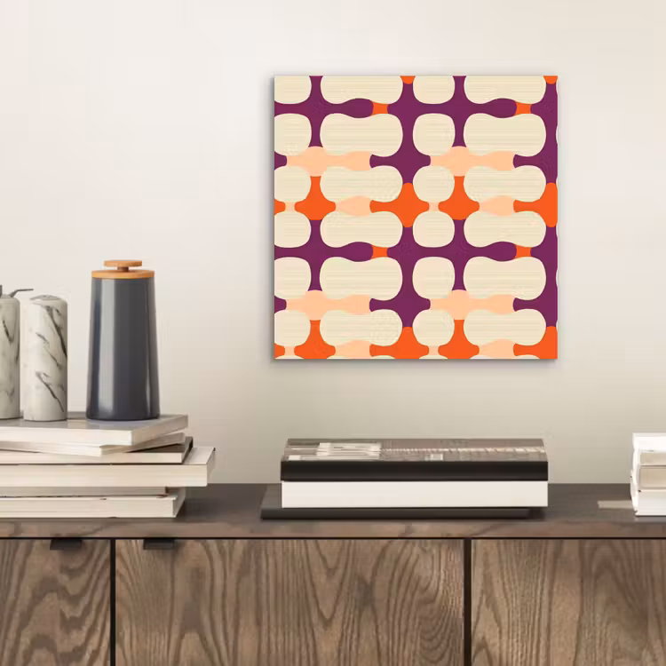 Modern - Patroon - Kleurrijk aluminium wit klein 46 -sfeer1