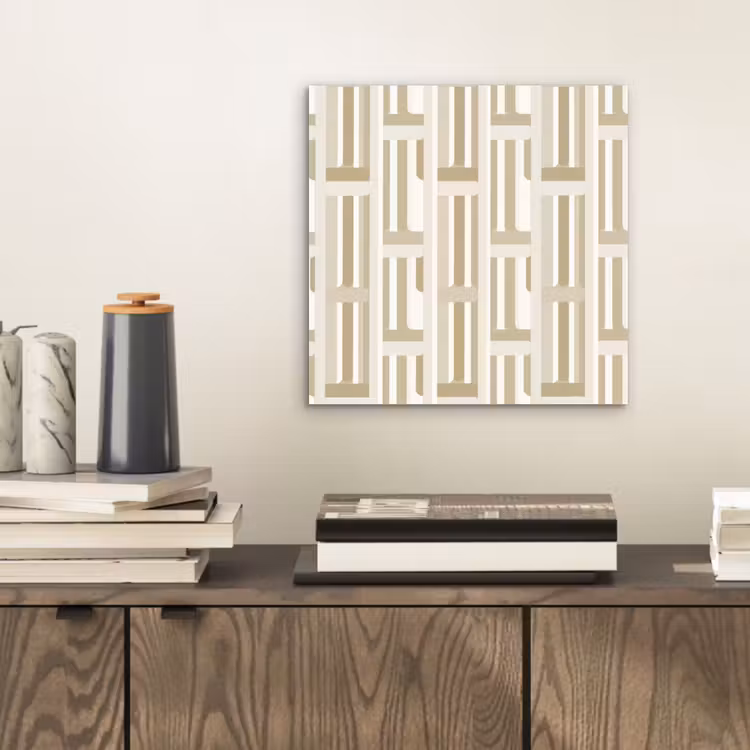 Modern - Geometrisch - Beige aluminium wit klein 46 -sfeer1
