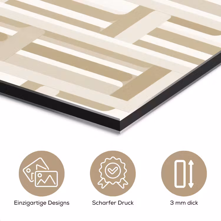 Modern - Geometrisch - Beige aluminium wit klein 46 -closeup_DE