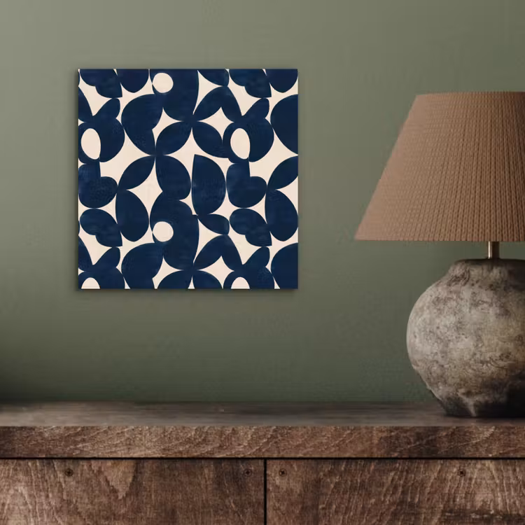 Modern - Geometrisch - Blauw aluminium wit klein 46 -sfeer2