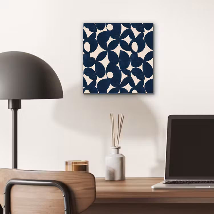 Modern - Geometrisch - Blauw aluminium wit klein 46 -sfeer5
