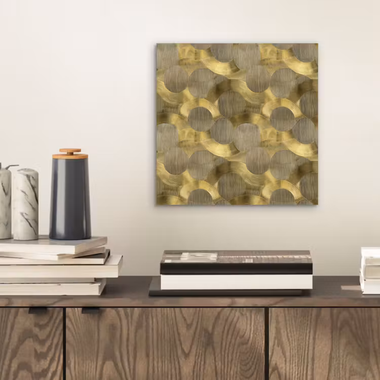 Modern - Geometrisch - Goud aluminium wit klein 46 -sfeer1