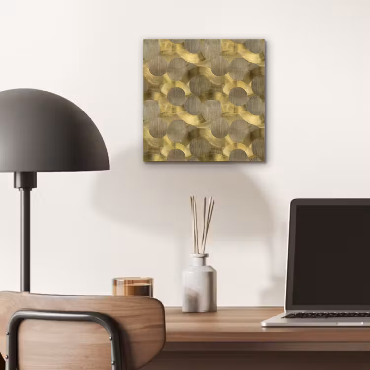 Modern - Geometrisch - Goud aluminium wit klein 46 -sfeer5