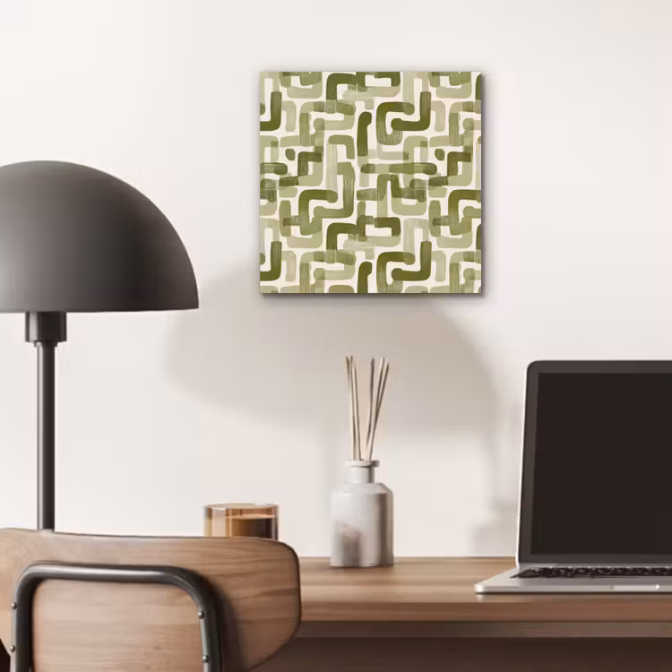 Modern - Grafisch - Groen aluminium wit klein 46 -sfeer5