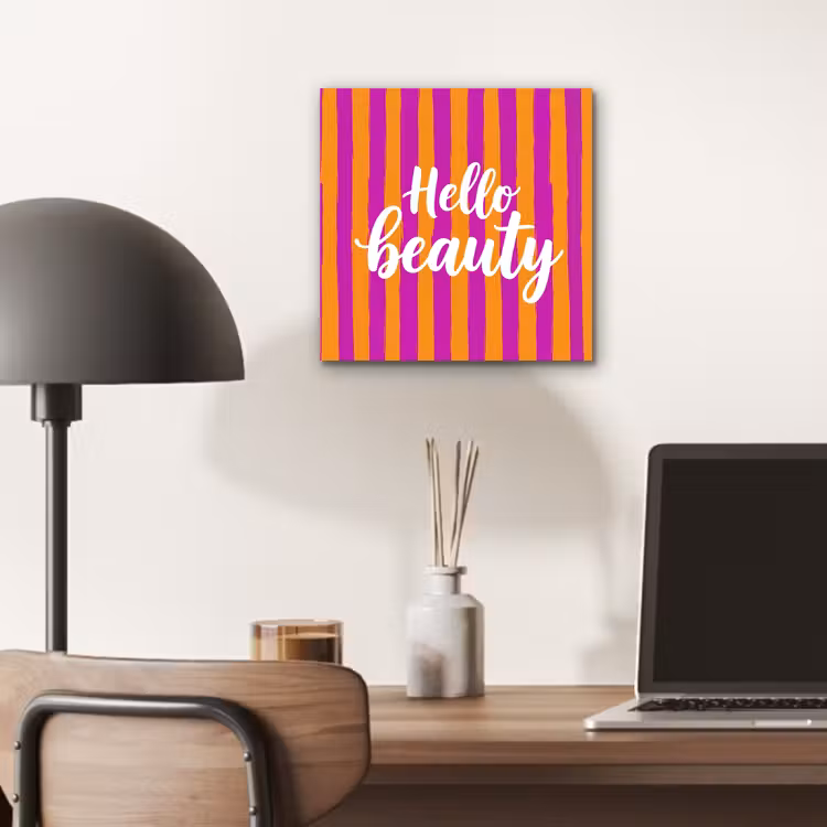 Modern - Hello - Oranje aluminium wit klein -sfeer5