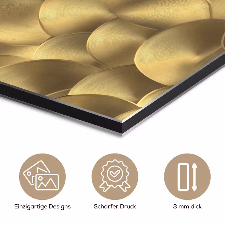 Modern - Cirkel - Goud aluminium wit klein 46 -closeup_DE