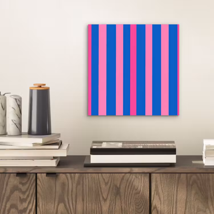 Modern - Optisch - Roze aluminium wit klein 46 -sfeer1