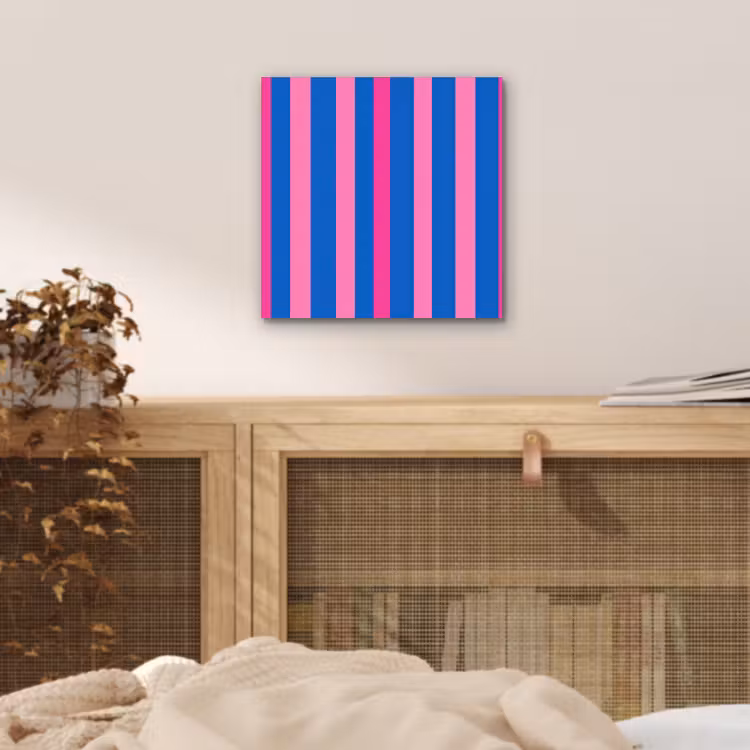 Modern - Optisch - Roze aluminium wit klein 46 -sfeer3