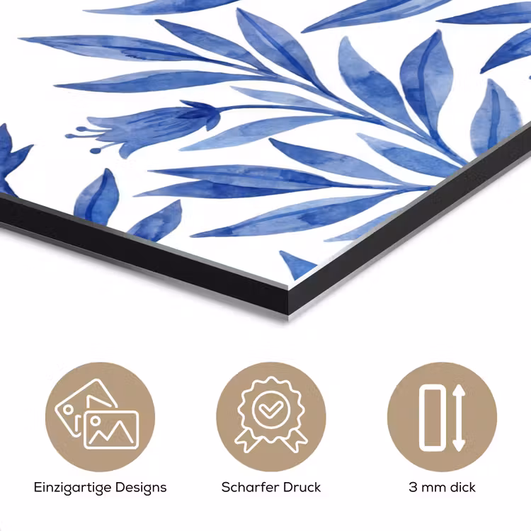 Modern - Vogels - Delfts - Blauw aluminium wit klein -closeup_DE